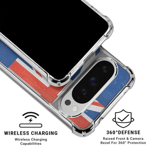 Australia Flag Distressed Google Pixel 10 Pro Clear Case